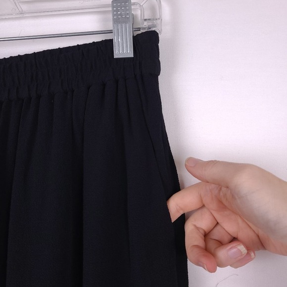 NWT Kate Spade Black Synna Pants Size XS Capri Elastic Waist Cropped - Picture 8 of 8